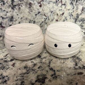 White Mummy Salt and Pepper Shakers